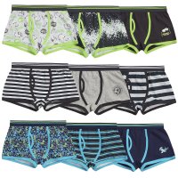 14C925: Infant Boys 3 Pack Trunk Fit Boxer Shorts (2-6 Years)